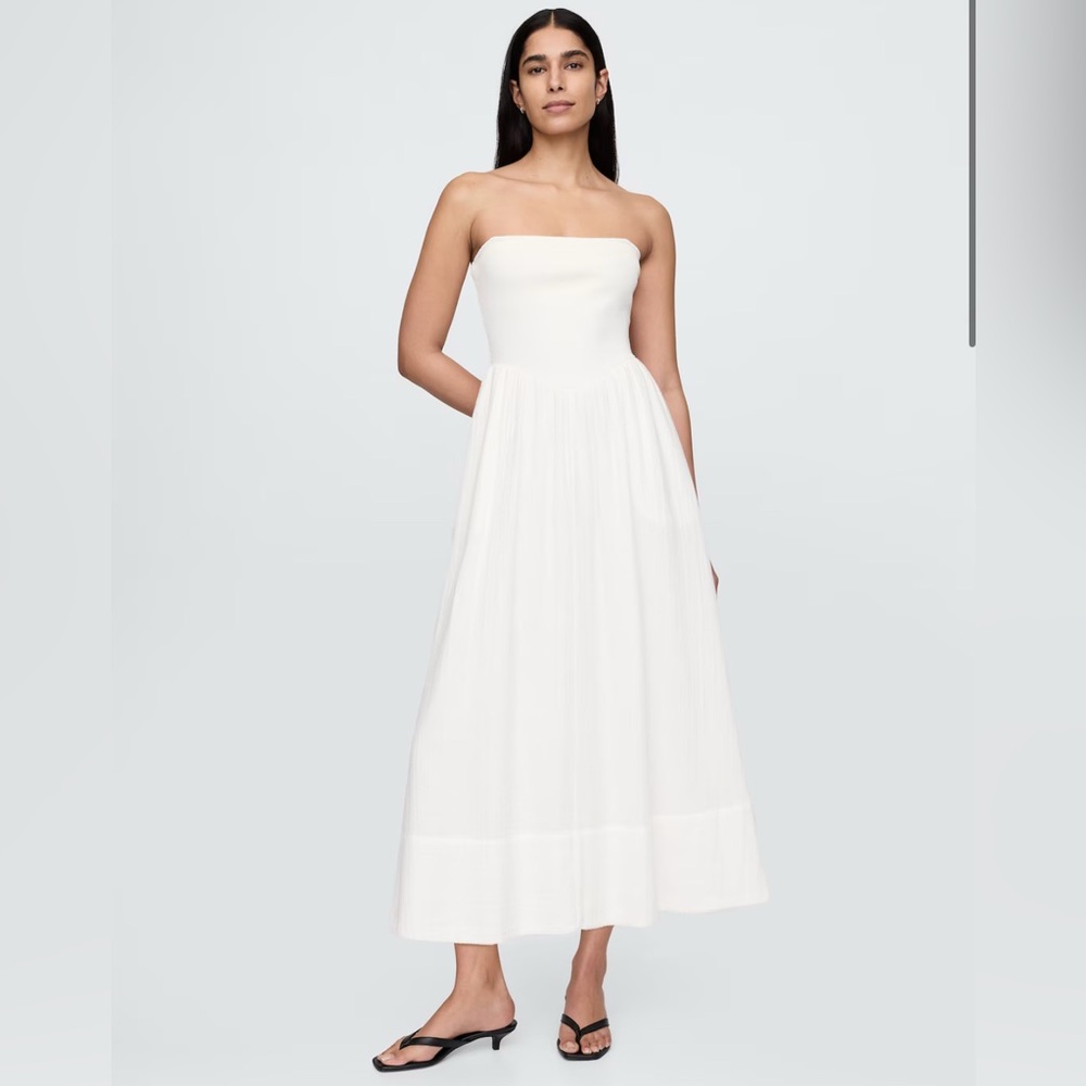 Gap gauze mixed media dress
